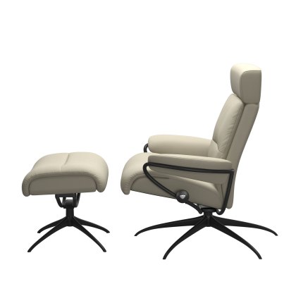 Stressless Tokyo - Recliner Chair with Footstool and Adjustable Headrest (Star Base)