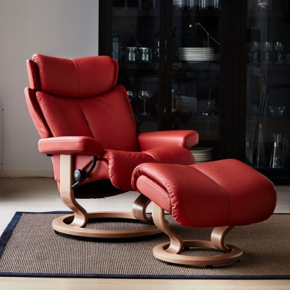 Stressless Magic - Recliner Chair with Footstool (Classic Base)