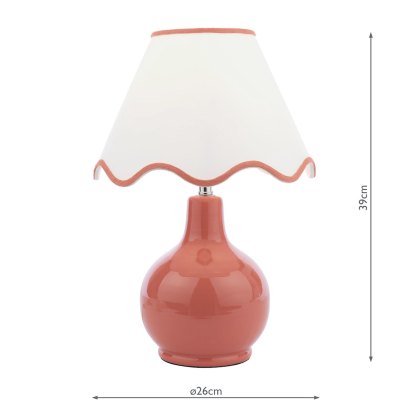 Laura Ashley - Bramhope Table Lamp (Terracotta With Shade)