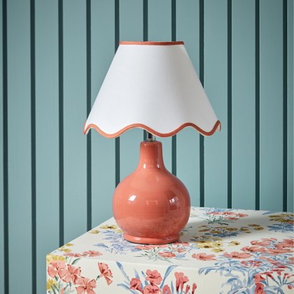 Laura Ashley - Bramhope Table Lamp (Terracotta With Shade)