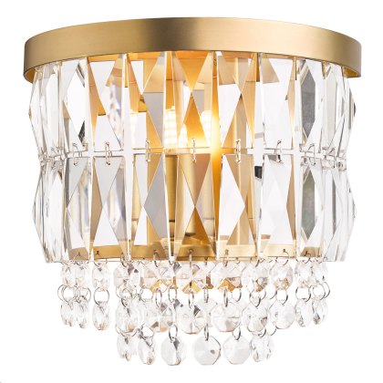 Laura Ashley - Rhosill Wall Light (Matt Antique Brass and Crystal) Laura Ashley - Rhosill Wall Light (Matt Antique Brass and Crystal)