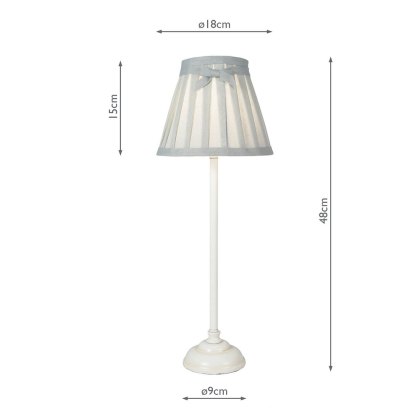 Dar - Grace Table Lamp (Antique White)