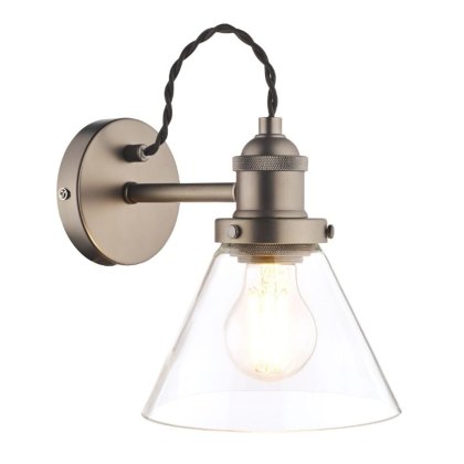 Laura Ashley - Isaac Industrial Nickel 1 Light Wall Light Laura Ashley - Isaac Industrial Nickel 1 Light Wall Light