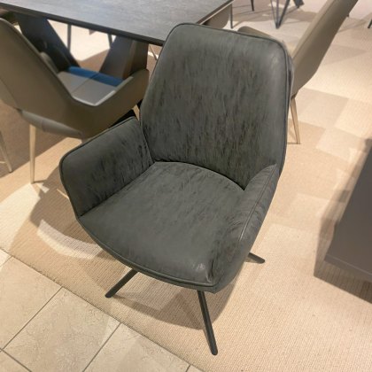 Miami Swivel Chair - Charcoal