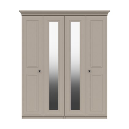 Devon - Tall Four Door Robe with Two Mirrors (Soft Close)