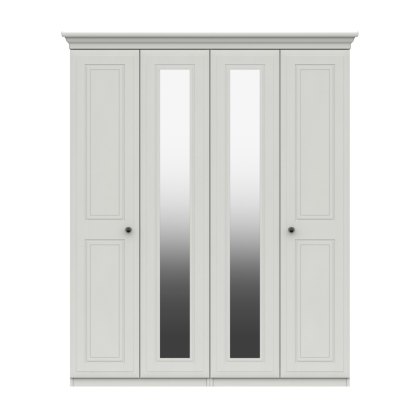 Devon - Tall Four Door Robe with Two Mirrors (Soft Close) Devon - Tall Four Door Robe with Two Mirrors (Soft Close)