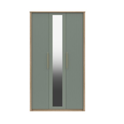 Exeter - Tall Three Door Wardrobe with Mirror (Soft Close) Exeter - Tall Three Door Wardrobe with Mirror (Soft Close)