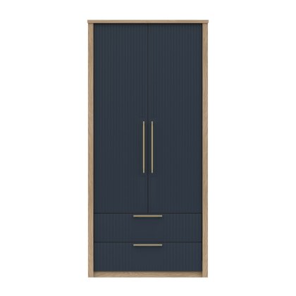 Exeter - Two Door Wardrobe with Drawers (Soft Close)