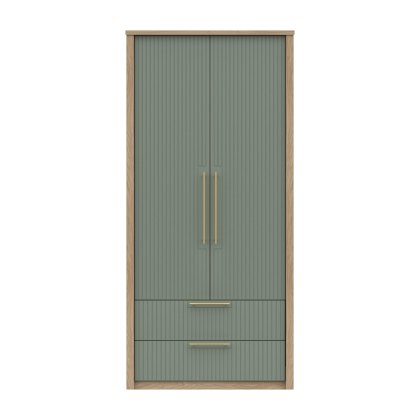 Exeter - Two Door Wardrobe with Drawers (Soft Close) Exeter - Two Door Wardrobe with Drawers (Soft Close)