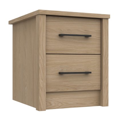 Newquay - Two Drawer Bedside Chest (Soft Close)