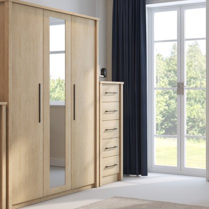 Newquay - Three Door Wardrobe with Mirror (Soft Close)