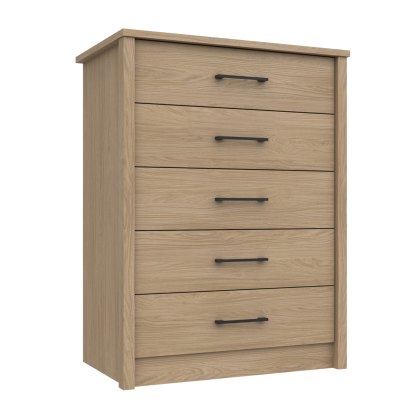 Newquay - Five Drawer Chest (Soft Close)