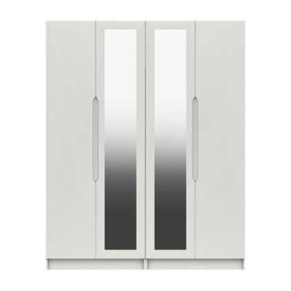 Paignton - Tall Four Door Wardrobe with Two Mirrors (Soft Close) Paignton - Tall Four Door Wardrobe with Two Mirrors (Soft Close)
