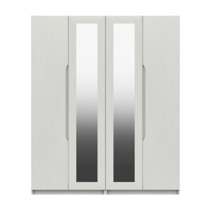 Paignton - Four Door Wardrobe with Two Mirrors (Soft Close) Paignton - Four Door Wardrobe with Two Mirrors (Soft Close)