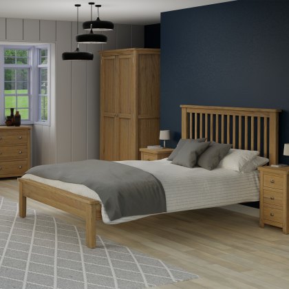 Hartford - Double Bed Frame (Oak)