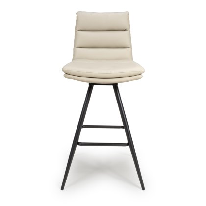 Nobo - Swivel Counter Chair (Taupe Faux Leather) Nobo - Swivel Counter Chair (Taupe Faux Leather)