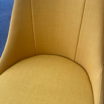 Miami - Swivel Chair (Ochre Yellow)