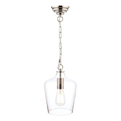 Laura Ashley - Ockley Pendant Polished Chrome Glass Laura Ashley - Ockley Pendant Polished Chrome Glass
