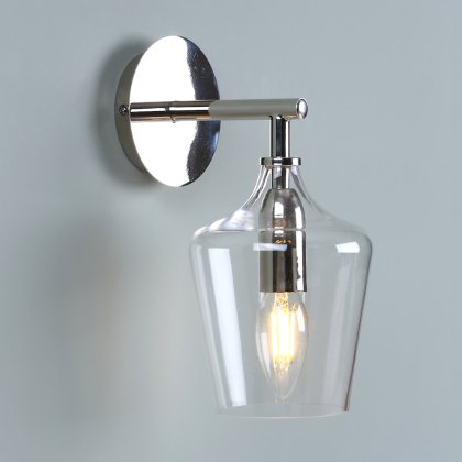 Laura Ashley - Ockley Wall Light Polished Chrome Glass Laura Ashley - Ockley Wall Light Polished Chrome Glass