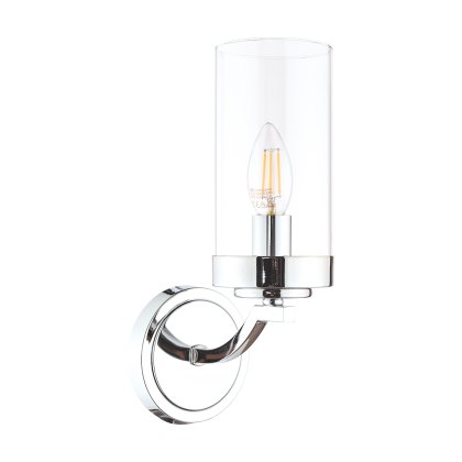 Laura Ashley - Joseph Wall Light Polished Chrome Glass Laura Ashley - Joseph Wall Light Polished Chrome Glass