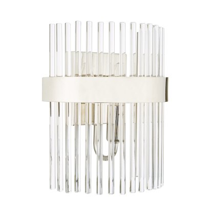 Laura Ashley - Alexa Wall Light Polished Nickel Glass Laura Ashley - Alexa Wall Light Polished Nickel Glass