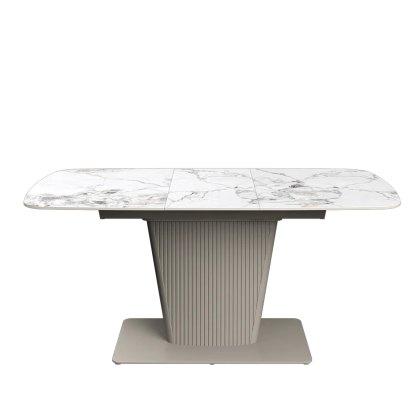 Florence - Small Extending Dining Table (White Ceramic) Florence - Small Extending Dining Table (White Ceramic)