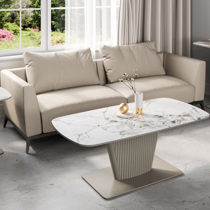 Florence - Coffee Table (White Ceramic) Florence - Coffee Table (White Ceramic)