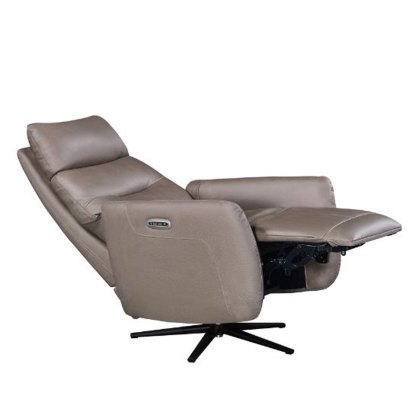 Nashville - Lift Swivel Recliner Chair (Dark Taupe Leather) Nashville - Lift Swivel Recliner Chair (Dark Taupe Leather)