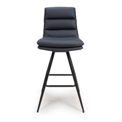 Nobo - Swivel Bar Chair (Black Faux Leather) Nobo - Swivel Bar Chair (Black Faux Leather)