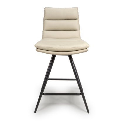 Nobo - Swivel Bar Chair (Taupe Faux Leather) Nobo - Swivel Bar Chair (Taupe Faux Leather)