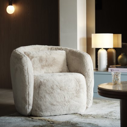 Flo - Faux Fur Accent Chair (Swivel) Flo - Faux Fur Accent Chair (Swivel)