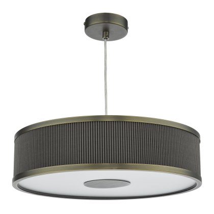 Dar - Alvaro 3 Light Single Pendant Antique Bronze Mushroom Dar - Alvaro 3 Light Single Pendant Antique Bronze Mushroom