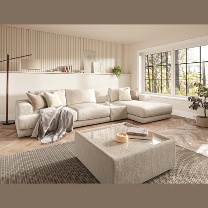 Tibet - Large Chaise Sofa with Sofa Table (RHF) Tibet - Large Chaise Sofa with Sofa Table (RHF)