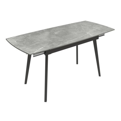 New Verdi - Ceramic Extending Dining Table (Matt Grey) New Verdi - Ceramic Extending Dining Table (Matt Grey)