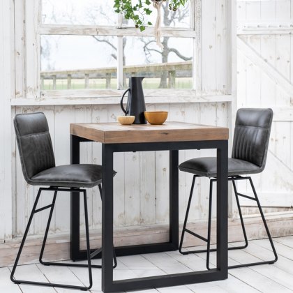 Cooper - Bar Stool (Grey Faux Leather) Cooper - Bar Stool (Grey Faux Leather)