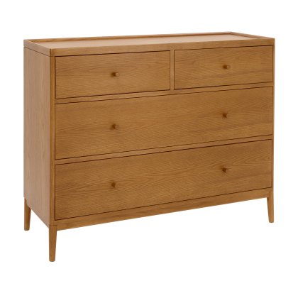 Ercol Salina - 4 Drawer Wide Chest Ercol Salina - 4 Drawer Wide Chest