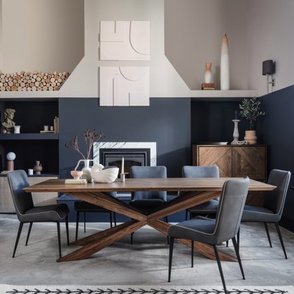 Rebecca - Dining Chair (Grey Faux Leather) Rebecca - Dining Chair (Grey Faux Leather)