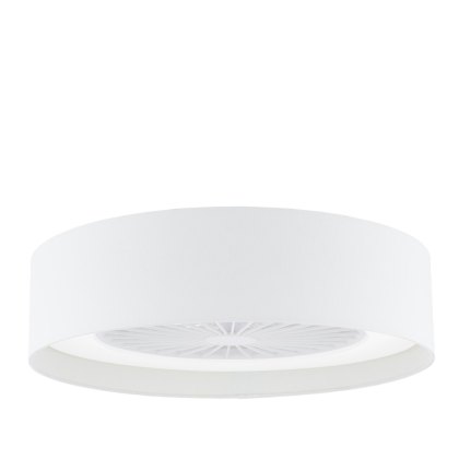 Dar - Fan Flush White With Shade LED Dar - Fan Flush White With Shade LED