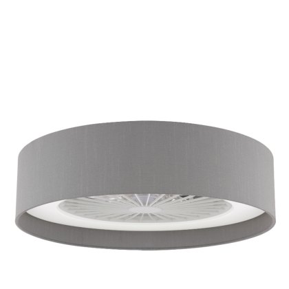 Dar - Fan Flush White With Shade LED Dar - Fan Flush White With Shade LED