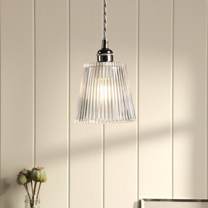 Laura Ashley - Callaghan Pendant (Polished Nickel) Laura Ashley - Callaghan Pendant (Polished Nickel)