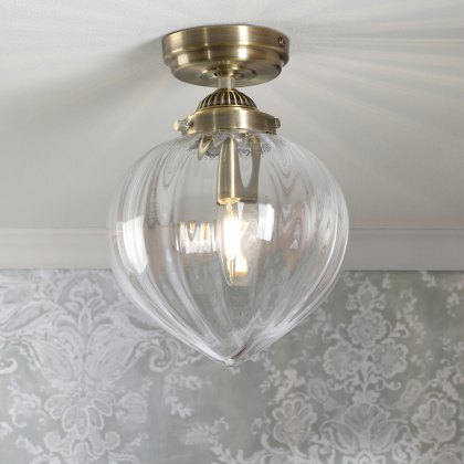 Laura Ashley - Whitham Ceiling Light (Matt Antique Brass) Laura Ashley - Whitham Ceiling Light (Matt Antique Brass)