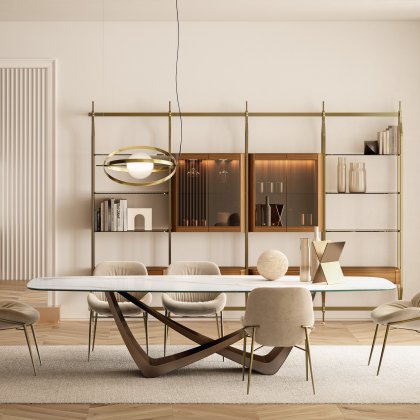 Bontempi Bach - Dining Table (Barrel Shape) Bontempi Bach - Dining Table (Barrel Shape)