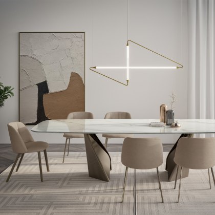 Bontempi Kaleido - Dining Table (Barrel Shape) Bontempi Kaleido - Dining Table (Barrel Shape)