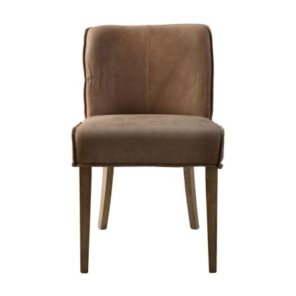 Tarnby - Dining Chair Brown Leather (pair of chairs) Tarnby - Dining Chair Brown Leather (pair of chairs)