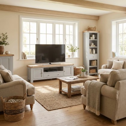New Hampshire - TV Unit 190cm (Stone Grey) New Hampshire - TV Unit 190cm (Stone Grey)