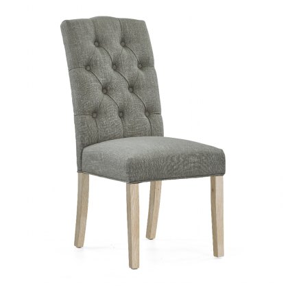 Connecticut - Chelsea Chair (Grey) White Wash Leg Connecticut - Chelsea Chair (Grey) White Wash Leg