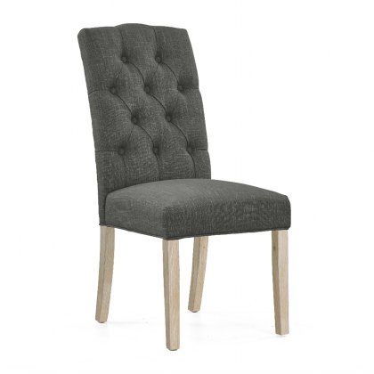 Connecticut - Chelsea Chair (Charcoal) White Wash Leg Connecticut - Chelsea Chair (Charcoal) White Wash Leg