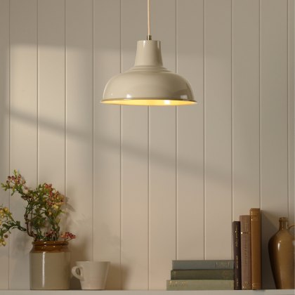 Joules - Hatfield Pendant Gloss Taupe Joules - Hatfield Pendant Gloss Taupe