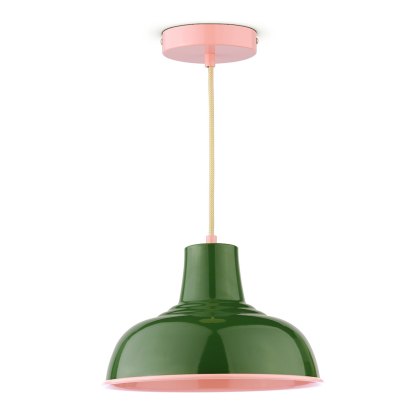 Joules - Hatfield Pendant Green and Gloss Pink Joules - Hatfield Pendant Green and Gloss Pink