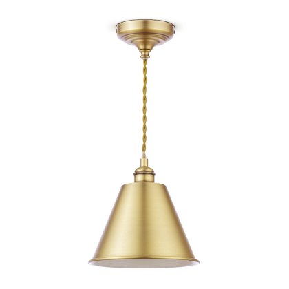 Joules Wollaton - Pendant Matt Antique Brass and Matt White Joules Wollaton - Pendant Matt Antique Brass and Matt White
